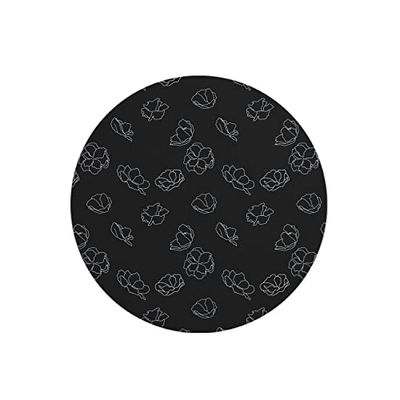 Questo Casa, Tapis de Souris Rond imprimé numérique avec Fond antidérapant pour Bureau et Maison Diamètre 22 cm