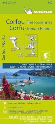 Corfu & the Ionian Islands - Michelin Zoom Map 140: Maps (Michelin Zoom Maps)