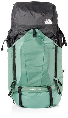 THE NORTH FACE Sac à dos de trekking unisexe Trail Lite 65, Vert foncé/gris asphalte, S/M, Classique