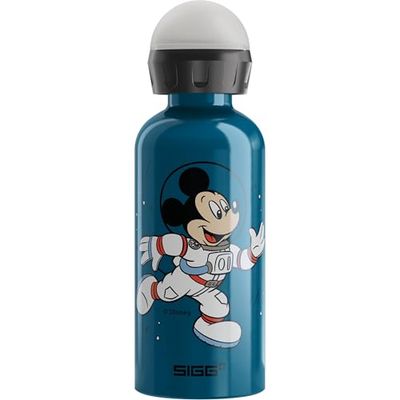 Sigg - Gourde Enfant En Aluminium - KBT Mickey Astronaut (Disney) - Pour l'École et le Sport - Étanche & Légère - Sans BPA - Certifiée Neutre En CO2 - Vert Clair Motif Mickey Mouse - 0,4L