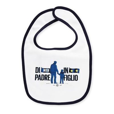 FC Internazionale Milano S.p.A. Bib, Unisex Baby Bib, White, OS