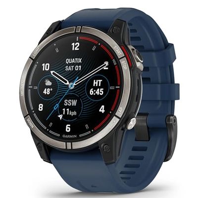 Garmin quatix® 7 – Sapphire Edition con Pantalla AMOLED 010-02582-61, azul oscuro.