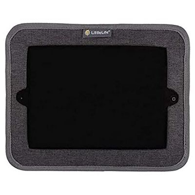 LittleLife Car Tablet Holder Fabric Sleeve With Stretchy Strap For Headrest Ideal For All iPads Or Tablets