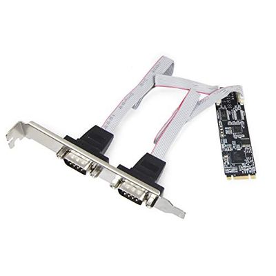 IO Crest RS-232 + RS-422/485 DB9 Serial M.2 B+M Key XR17352 Chipset