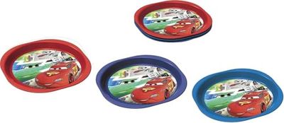 ALMACENESADAN 4733, Disney Cars Pack, mcqeen ray, bestående av 2 återanvändbara rätter för födelsedagar, sätta snacks eller daglig användning, diameter 18,5 cm; återanvändbar produkt, BPA-fri