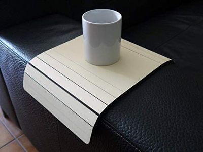 Mini tavolino laterale da bracciolo divano in legno personalizzabile crema Piccolo vassoio colorato Design trasformabile salvaspazio per salotto moderno Piccoli tavolini soggiorno lato poltrona