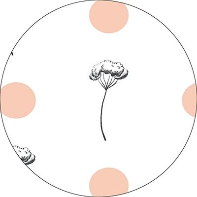Bonateks, Round Digital Printed Mouse Pad, Non-Slip Base, for Office and Home, Diameter:22cm