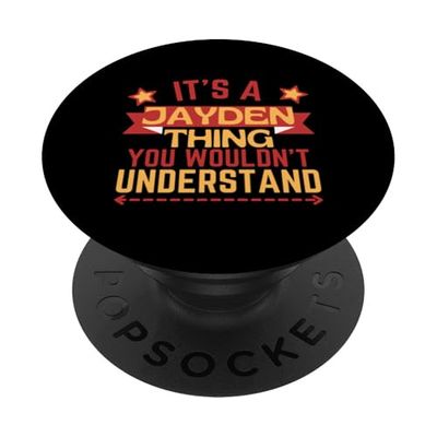 Regalo divertente con nome Jayden per Jayden PopSockets PopGrip Adesivo
