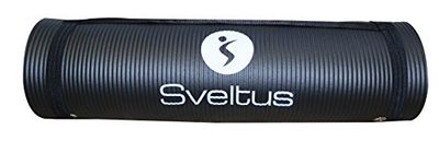Sveltus - Tapete de treino de 140 x 60 x 1 cm. - Unissexo - cor preta