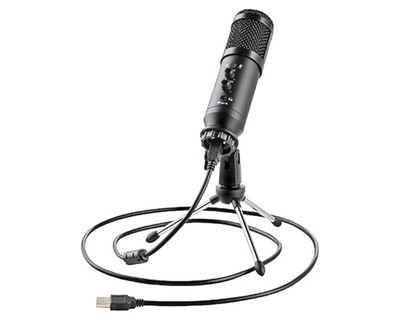 Microfoon: streaming-microfoon met kabel, USB-aansluiting, professionele geluidskwaliteit, compact en licht ontwerp voor eenvoudig transport