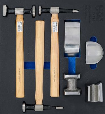BGS 74298 | Inserto per carrello da officina 2/3: set per carrozzeria, 7 pezzi.