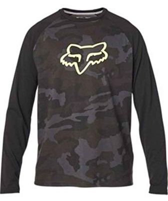 Fox Tournament Camo Ls Tech Tee Black Camo