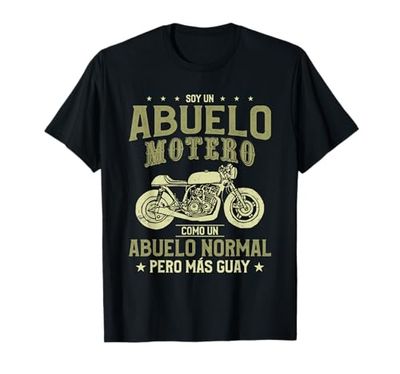 Soy Un Abuelo Motero Motociclismo Divertido Camiseta
