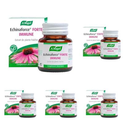 A.VOGEL - Echinaforce forte immune – Complément alimentaire – Améliore la résistance de l’organisme - Pour l'hiver - Extrait de plante fraîche d’echinacea – Actifs végétaux bio - 30 comprimés