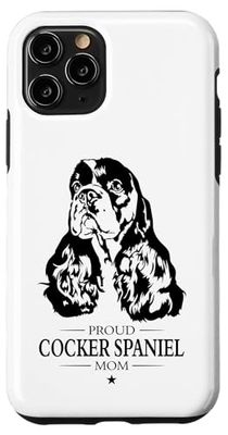 Proud Cocker Spaniel Mom Funny Dog Owners dogs Case for iPhone 11 Pro
