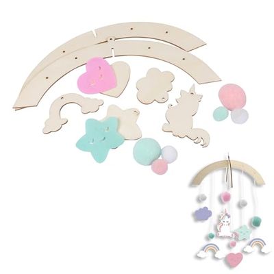 Homéa, Kit Mobile Bois 27 x 10 cm Licorne