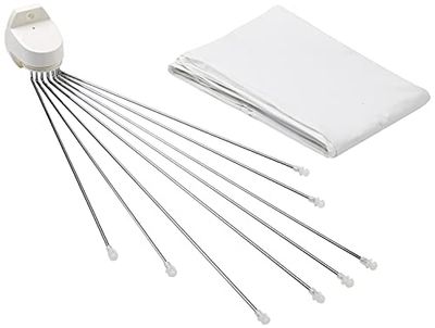 Kleine Wolke 0382100000 - Supporto a raggiera e Tenda per Doccia Spider, Colore: Bianco