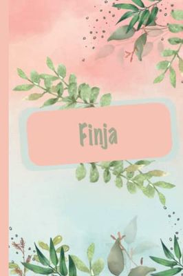 Finja Notizbuch: Das perfekte Geschenk für Finja | Schönes Geschenk für Frauen mit dem Namen Finja | Personalisiertes Namensnotizbuch für Finja | liniertes Notizbuch für Mädchen und Frauen