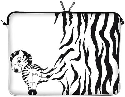 Digittrade – Capa protetora de design para portáteis, tablets, computadores portáteis, MacBooks e netbooks LS111 Zebra 15,6 polegadas