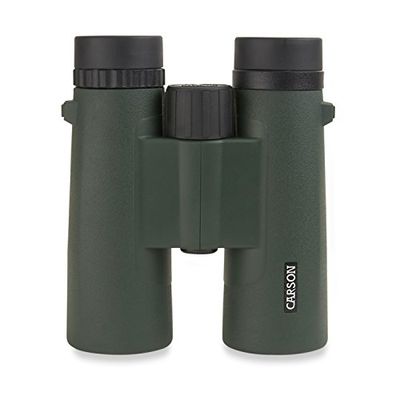Bincoluars Carson anti-embaciamento e impermeáveis, 10 x 42 mm, série JR em verde, para observação de pássaros, caça, concertos, eventos desportivos, safaris, acampamentos, viagens e aventuras ao ar