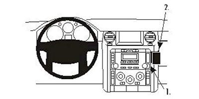 Brodit ProClip 853573 Staffa per Auto ad Incastro, Angled Mount