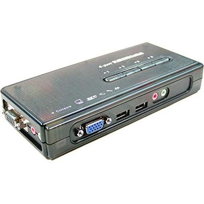 Cablematic Uniclass USB KVM Switch VGA AUDIO 1KVM een Mini 4CPU