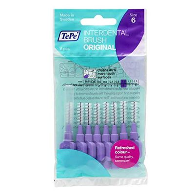 TePe Spazzolino interdentale, 1,1 mm, confezione da 24, colore: viola