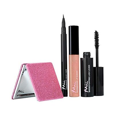 Mii Cosmetics Beauty Favourites Collection Mascara, Lip & Mirror Set, Sweet & Quartz