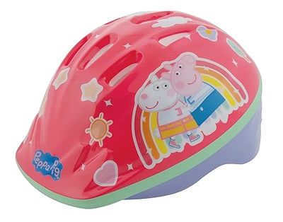 MV Sports M003225 Peppa Pig dziecięcy kask ochronny, wielokolorowy, 48-52 cm