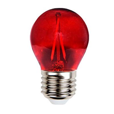 LED G45 FILAM ESFE. 2 W rosso E27 170 lm