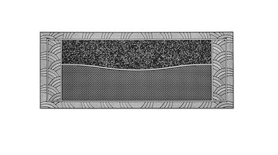 Home2Fashion Pur | CenterClean XL Bows TPE-VC Paillasson 100% Durable - Paillasson Anti-salissures - pour l'intérieur et l'extérieur - Anthracite métallisé - Surface env. 75 x 30 cm - 285714A