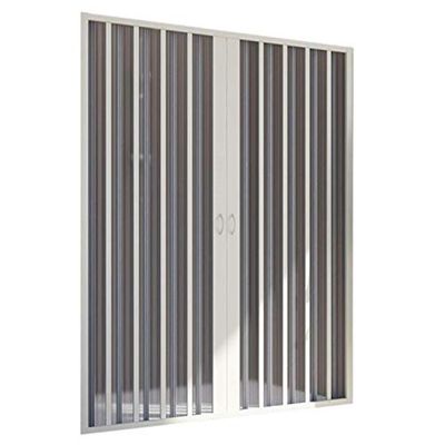 Forte BXF134001 Cabine de duche dobrável de 1 lado, abertura central, redução de 170 a 150 cm, branco, 170 cm