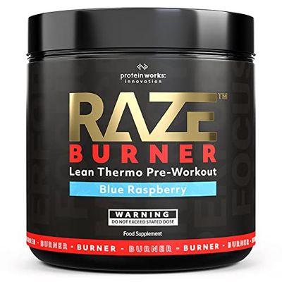 Raze Burn Pre-Workout Powder | Advanced Pre-Workout | Blue Raspberry