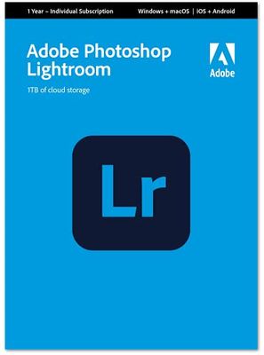 Adobe Lightroom 1TB | Photo Editing Software | PC/Mac | 1 Year