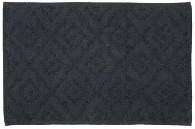 Sealskin Aztec Alfombra de baño 60x90 cm Algodón Gris oscuro