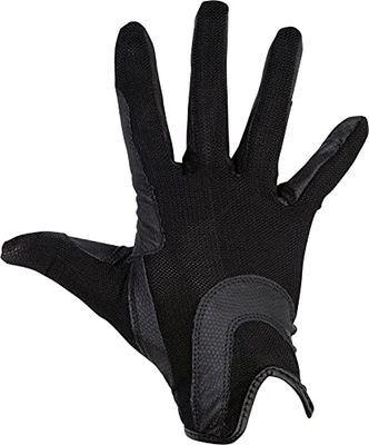 HKM Ridsport, handskar med elastisk handled och nätgrepp | andningsbart och hållbart materialkombination av polyester med polyuretan