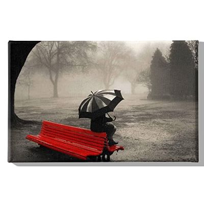 Homemania Muurfoto, parc-steden en landschappen voor woonkamer, slaapkamer, meerkleurig van polyester, hout, 45 x 3 x 70 cm