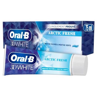 Oral-B 3D White Arctic Fresh Dentifrice 75 ml (lot de 12)