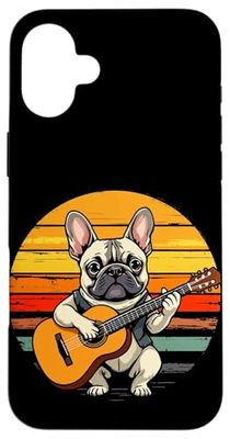 Bulldog Guitar Retro Case for iPhone 16 Plus