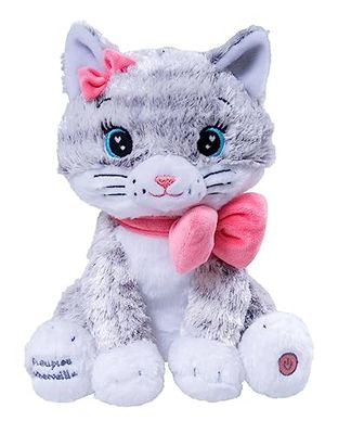 Pioupiou et Merveilles - Pluche dier snor Mijn kat oplichtend en muzikaal – 28 cm – 16515