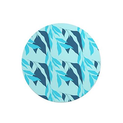 Questo Casa, Tapis de Souris Rond imprimé numérique avec Fond antidérapant pour Bureau et Maison Diamètre 22 cm
