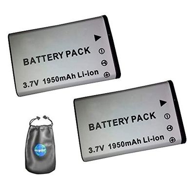 Aamsahr Digitale camera en camcorder batterij vervanging voor Casio NP-90, EX-H10 van Paket-2 - inclusief objectief accessoires