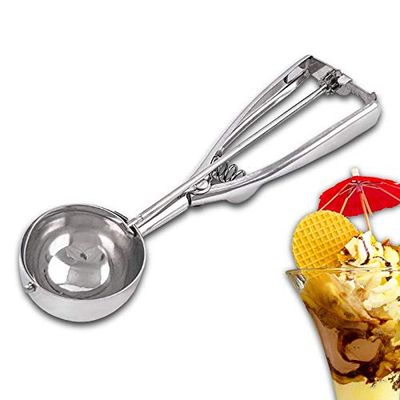 NEU Cuillère à Glace en Acier Inoxydable 22 cm Rouge - 1 Unité