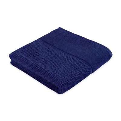 Frottana Pearl Serviette de Toilette 100% Coton Bleu Marine 50 x 100 cm