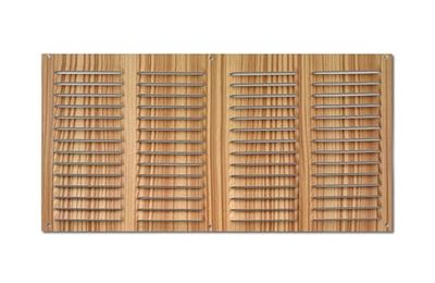 monkey ladder Grille - Grille en Aluminium de 200 x 400 mm, résistante et légère, idéale pour la Ventilation des Meubles, Finition Bois Clair
