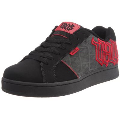 Vans - Zapatillas de Deporte Hombre, Negro (Noir/Rouge/Gris), 40