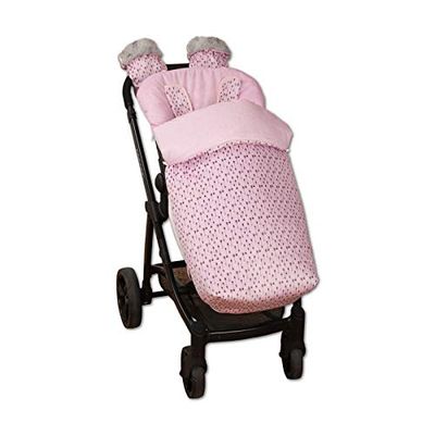 Babyline Arrow Saco de cadeira com luvas, unissexo, cor-de-rosa
