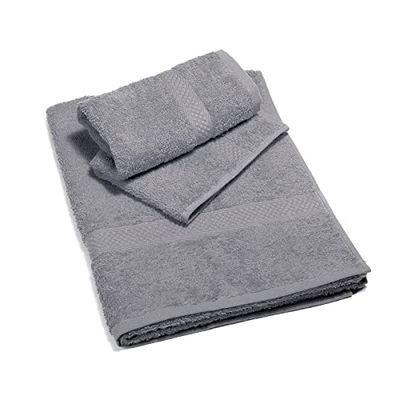 Caleffi – Juego de Toallas Baño 100% Algodón – Set 2 Piezas: 1 Toalla Lavabo 50x100 cm + 1 Toalla Invitado 40x60 cm – Suaves, Absorbentes y Lavables - Toallas Baño Completo - Ducha