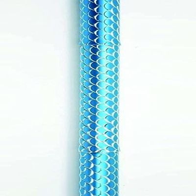 Drive Devilbiss Folding Cane in Spiral Blue Wave Walking Stick Mobility Aid Adjustable