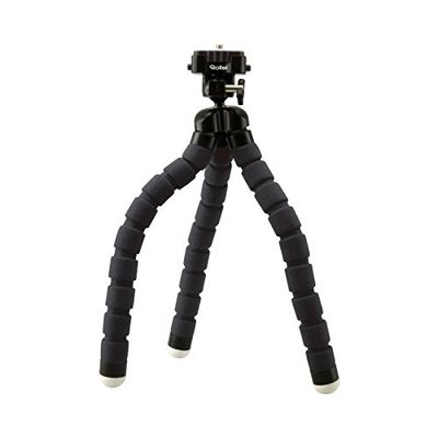 Rollei Monkey Pod | Mini treppiede flessibile con gambe flessibili | Max. Altezza 27 cm | incl. testa a sfera || con piedini in gomma antiscivolo e piastra a sgancio rapido | Nero